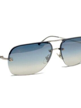 Chanel Sunglasses CC Logo Gradient Blue Eyewear
